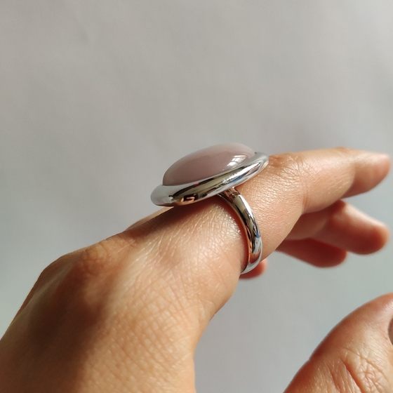 Срібна каблучка з котячим оком 15.267ct