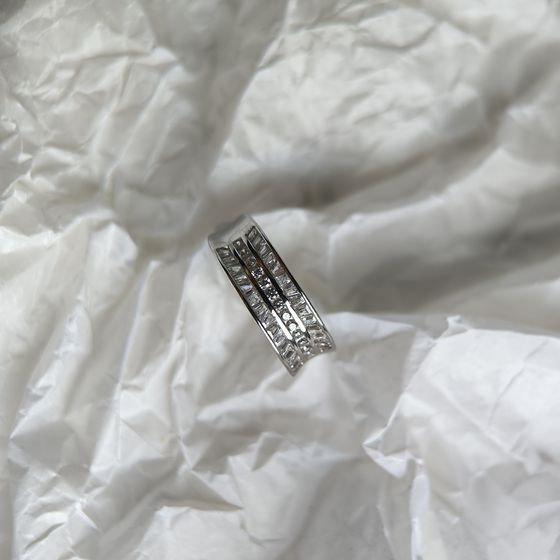 Silver Ring with Fianites