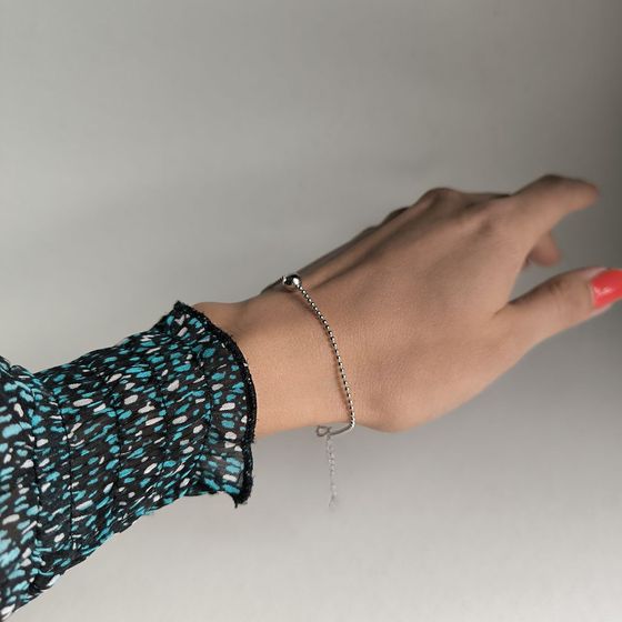 Silver bracelet without stones