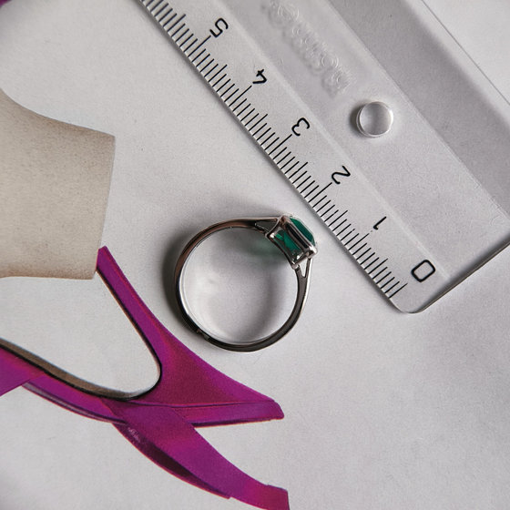 Серебряное кольцо с агатом 1.433ct
