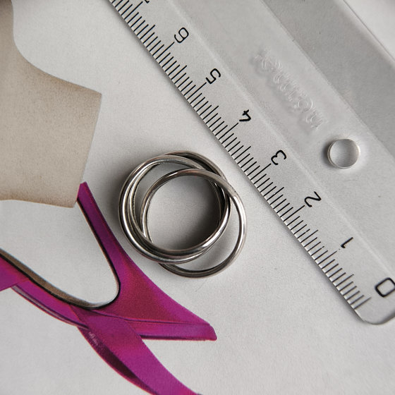 Silver ring without stones