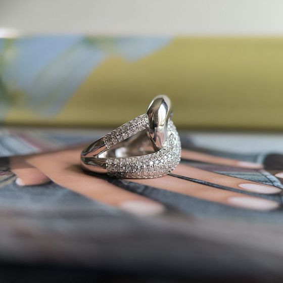 Silver Ring with Fianites