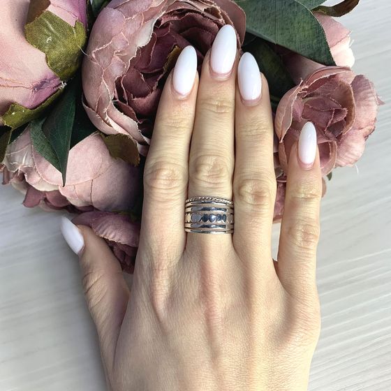 Silver ring without stones