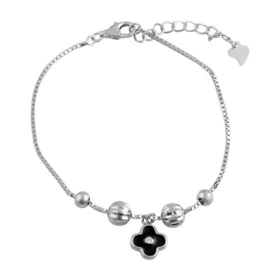 Silver bracelet with yemallu