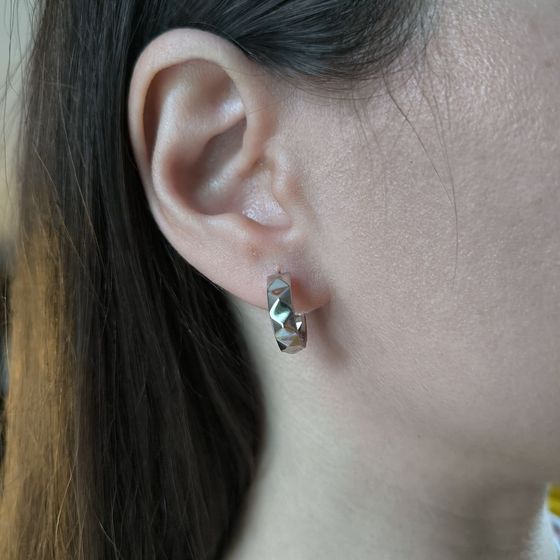 Срібні сережки без каменів