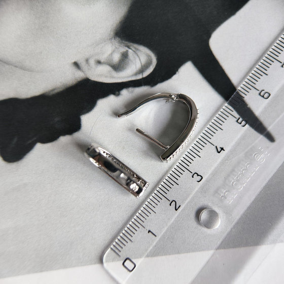 Срібні сережки з смарагдом nano 1.102ct