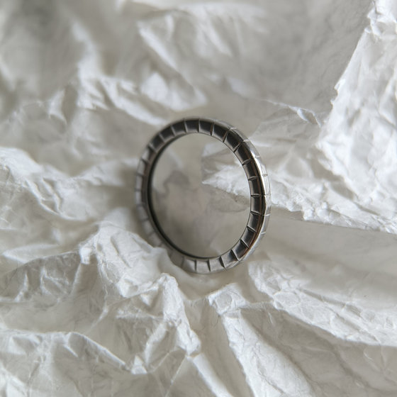 Silver ring without stones