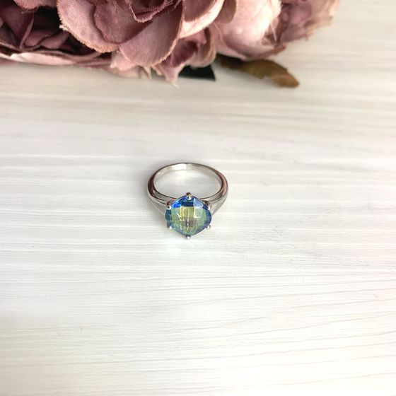 Срібна каблучка з містик топазом 2.968ct