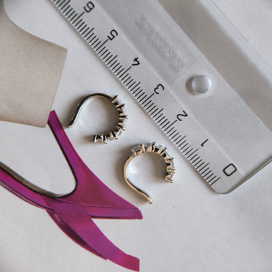 Срібні сережки з фіанітами