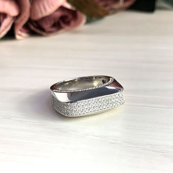 Silver Ring with Fianites