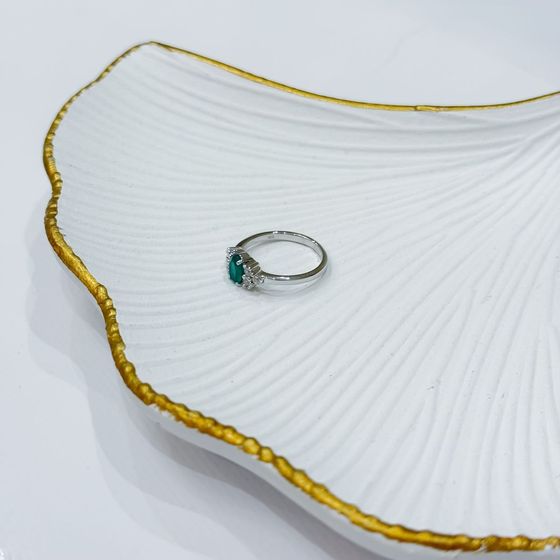 Срібна каблучка з агатом 1,1 карата