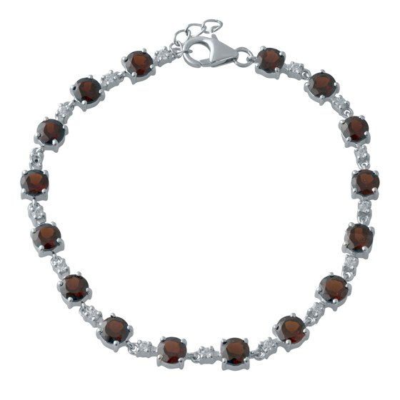 Срібний браслет з гранатом 10.117ct