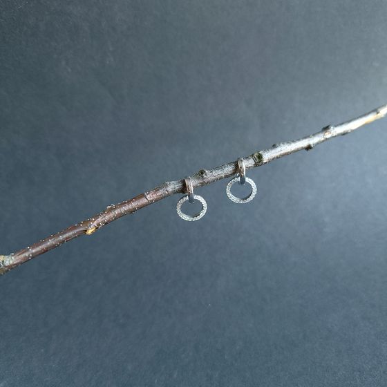 Silver Earrings with Fianites