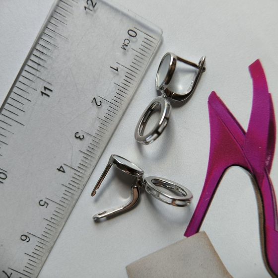 Срібні сережки з перламутром