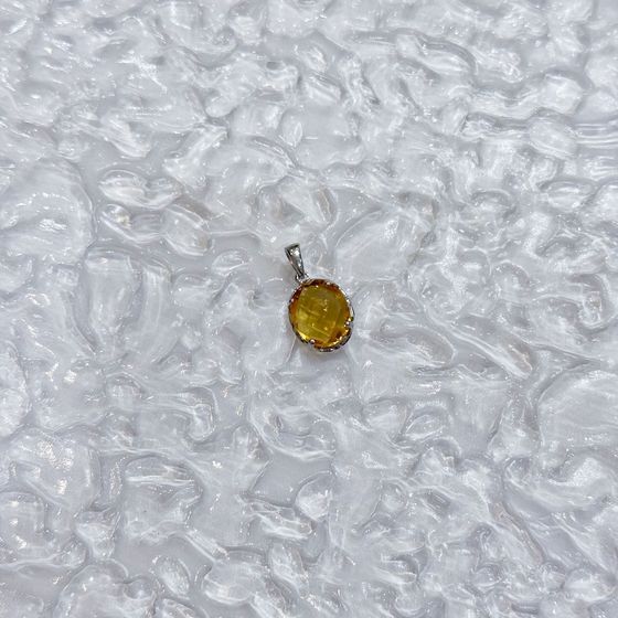 Срібна підвіска з цитрином nano