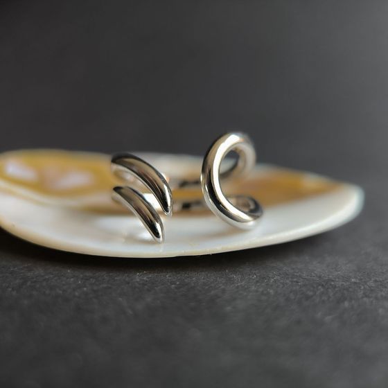 Silver ring without stones