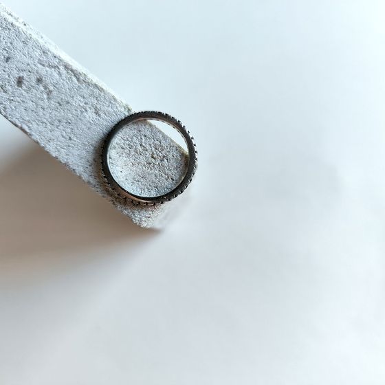 Silver Ring with Fianites