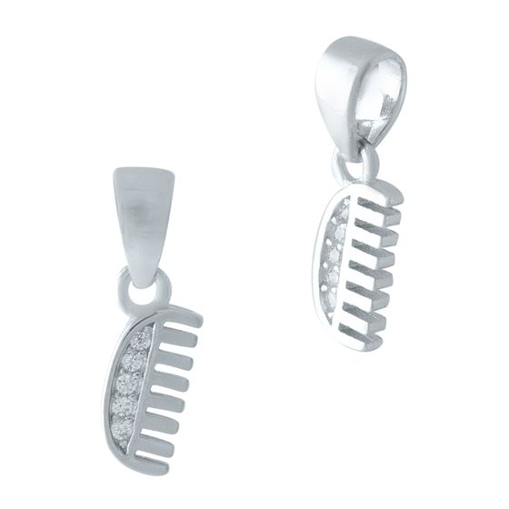 Срібна підвіска з фіанітами