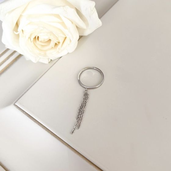 Silver ring without stones