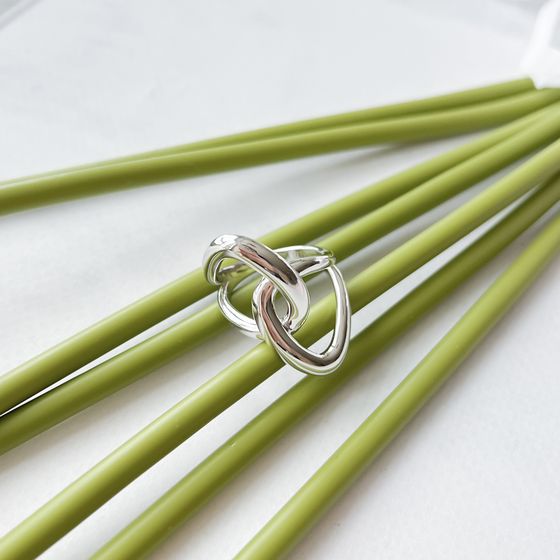 Silver ring without stones