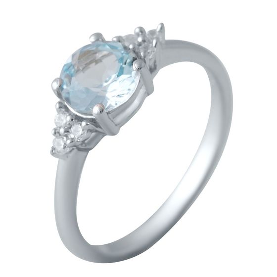 Срібна каблучка з топазом 1.794ct