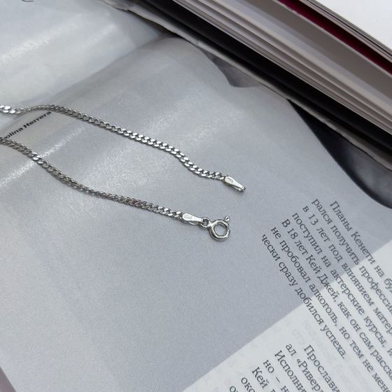 Срібний ланцюжок без каменів