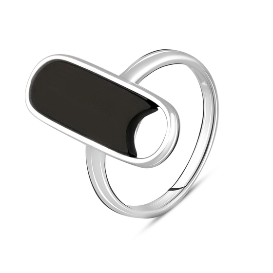 Серебряное кольцо с ониксом