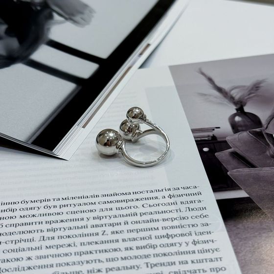 Срібна каблучка без каменів