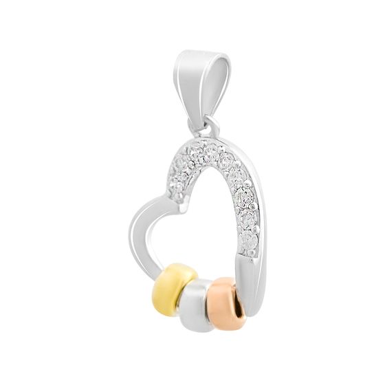 Серебряная подвеска с фианитами