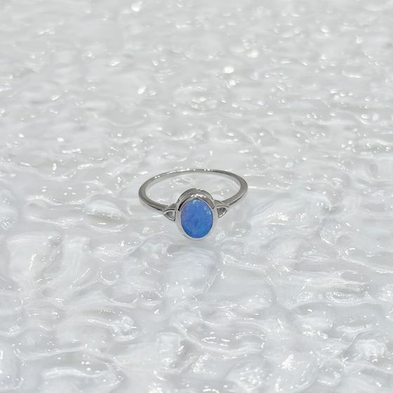 Срібна каблучка з опалом 0.467ct