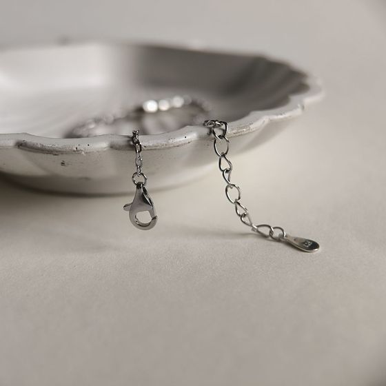 Серебряный браслет с фианитами