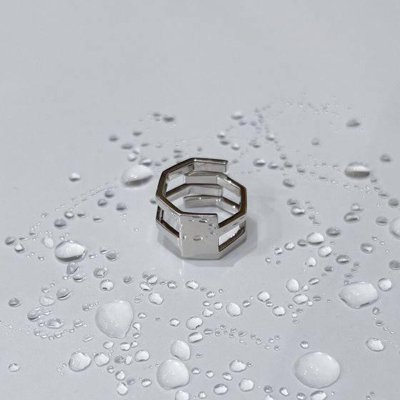 Silver ring without stones