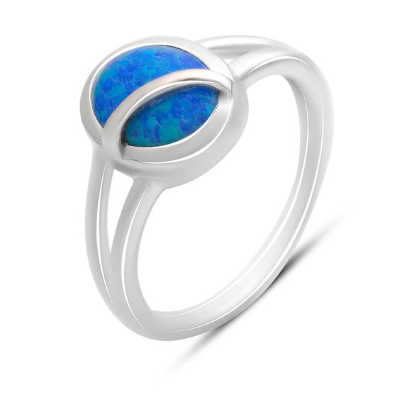 Sterling silver ring with opal 1.025ct
