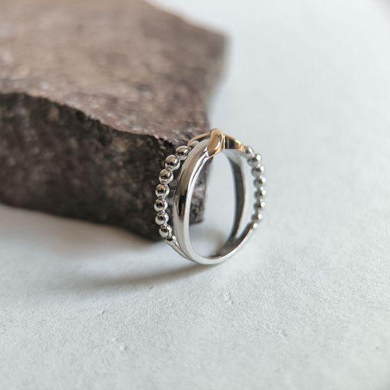 Silver ring without stones