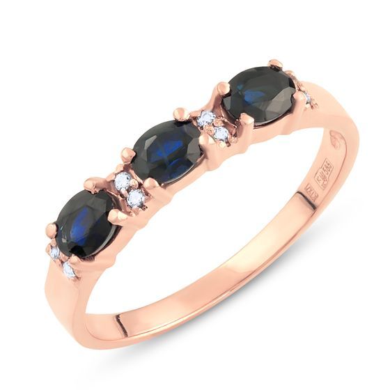 Золотое кольцо с сапфиром