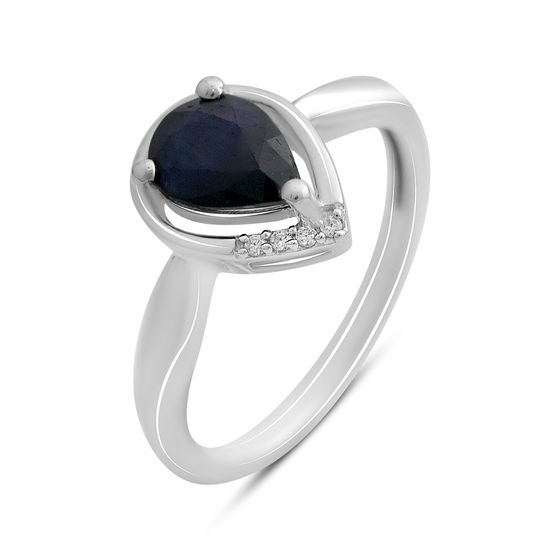 Серебряное кольцо с сапфиром 1.38ct
