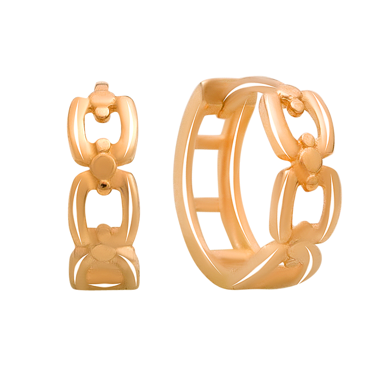 Silver earrings without stones