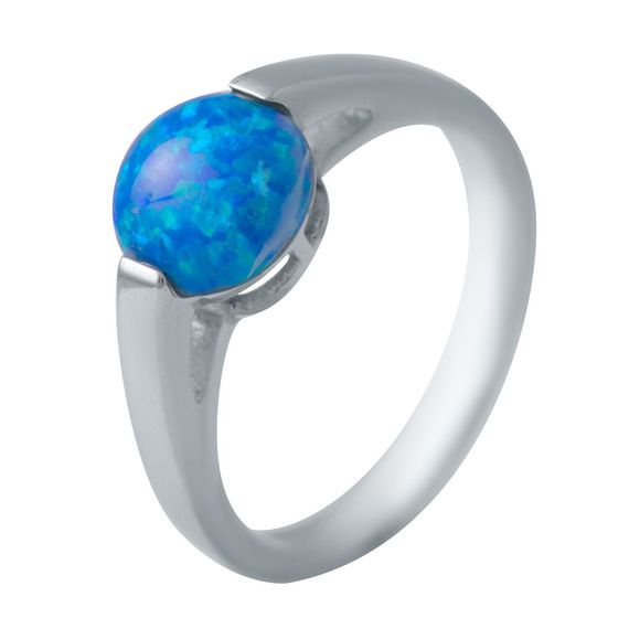 Silver ring with opal 0.917ct