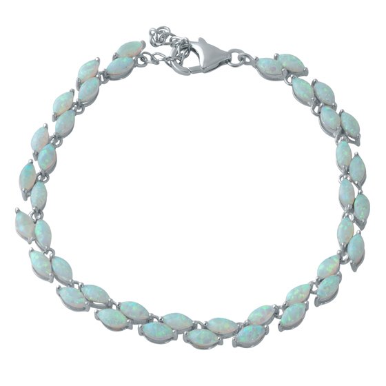 Серебряный браслет с опалом