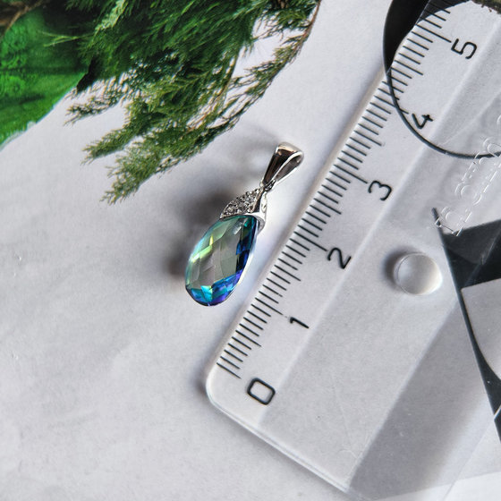 Срібна підвіска з містичним топазом 3,365 карата