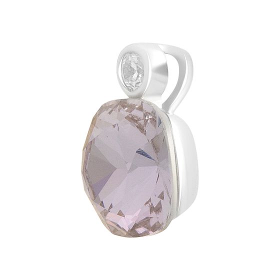 Срібна підвіска з фіанітами