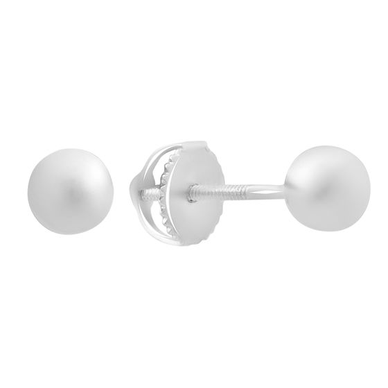 Silver earrings without stones