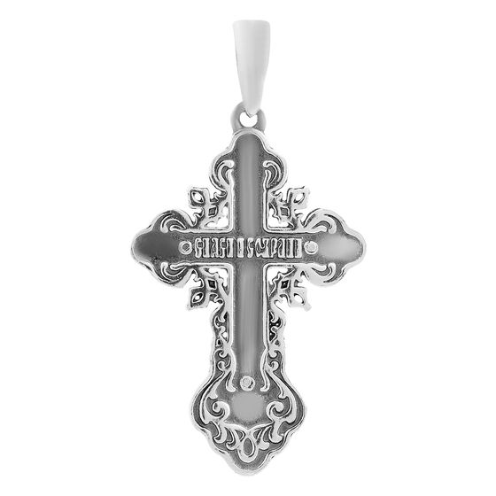 Серебряный крестик без камней