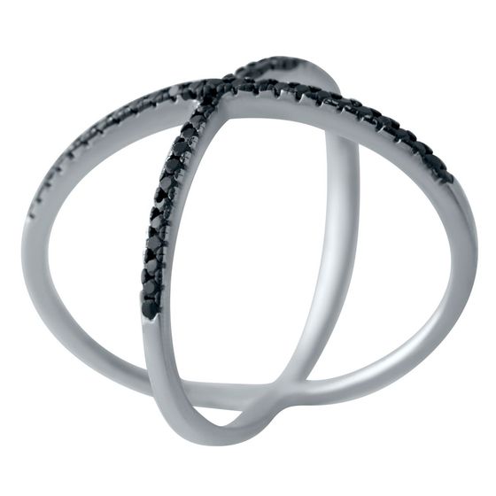 Silver Ring with Fianites