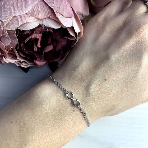 Silver bracelet without stones