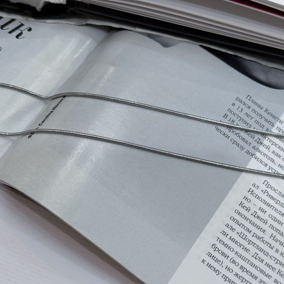 Срібний ланцюжок без каменів