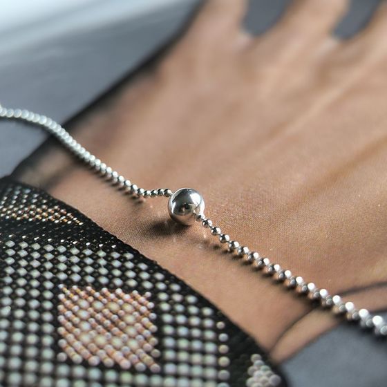 Silver bracelet without stones