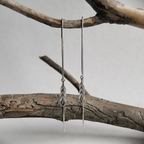 Серебряные серьги без камней