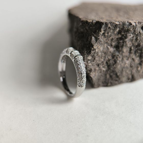Silver Ring with Fianites