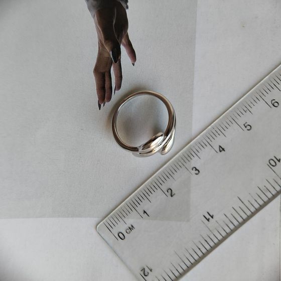 Silver ring without stones